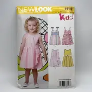 New Look E6113 Toddlers Dress 5 Sizes In One 1/2-4