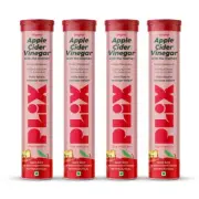 PLIX - THE PLANT FIX Apple Cider Vinegar Effervescent Tablet - Apple (Pack of 4)