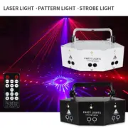 9-Eye Laser Lights Pattern LED Strobe Lighting RGB Stage Dsico DJ Projector