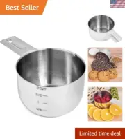 Stainless Steel Measuring Cups and Spoons Set 1 Piece 2-Cup