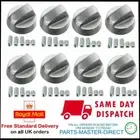 FITS BELLING STOVES SILVER GREY COOKER OVEN HOB CONTROL KNOB & ADAPTORS 8 PACK