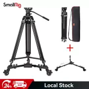 SmallRig Manfrotto QR Plate Professional Video Tripod w/ Universal Tripod Dolly