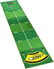 Practice Putting Green | 1.6 x 7.8 ft Professional Golf Training Mat - Sports Pad with Anti-Slip Bottom for Golfers Men Women, Improve Your Putting Skills
