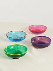 [La DoubleJ] La DoubleJ - Set Of Four Murano Glass Bowls - Blue - One size One size Blue