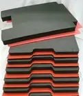 1560 tool foam inserts for Pelican 1560 case Black foam with red Hard plastic
