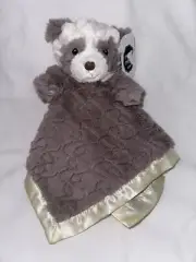 NWT Mary Meyer Panda Baby Lovey Plush Satin Security Blanket