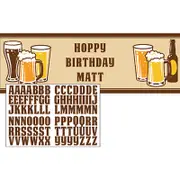 Cheers & Beers Giant Personalise Banner