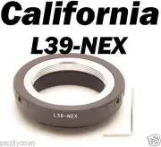 Leica M39 L39 mm Lens to Sony E Mount Adapter NEX3 NEX5 NEX7 NEX-VG-10 NEX-5N C3