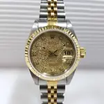 ROLEX 勞力士 蠔式半金 原帶 錶耳無洞 69173紀念十鑽面盤 錶徑26MM