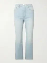 [FRAME] FRAME - Reboot Crop Stretch High-rise Bootcut Jeans - Light denim - 28 28 Blue