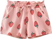 [KISSOURBABY] Toddler Girls Everyday Pull on Shorts with Pockets