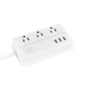 D222 Smart WIFI APP Control Power Strip with 3 US Outlets Plug 3 USB Fast Charging Socket App Control Work Power Outlet
