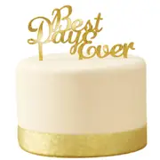 Best Day Ever Cake Topper Gold Wedding Reception Decoration for Bride and Groom