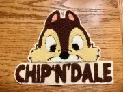HUGE Disney Chenille Textured Chip N Dale Patch (Sew On)