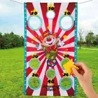 Clown Flag Childrens Bean Bag Toss Games Carnival Games Children