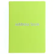 Letts Dazzle A5 Address Book Pear Coloured Notebook Home Office Stationery