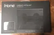 iHome Notebook Cooling Pad - Expandable W/ 3 USB 2.0 Ports Black