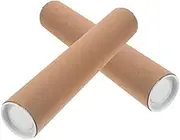 DIYEAH 2pcs Mailing Tubes with Caps Tubes for Shipping Storing and Protecting Documents and Posters for DIY Projects and Artwork