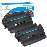 2PK CE255X Toner Cartridge For HP LaserJet Pro 500 MFP M521DW M521DX