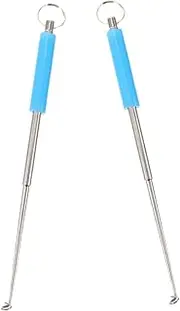 SUPVOX 2pcs Stainless Steel Fish Hook Remover Tool Portable Fishing Hook Extractor for Quick Release Lightweight and Reusable for Easy Fish Protection and Effortless Removal