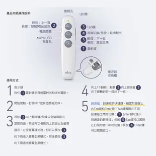 HAWK浩客 充電式簡報器 簡報專家2.4G無線簡報器 (R250) 適用於會議 簡報 開會 指示