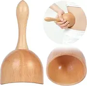 Handhleld Wood Swedish Cup Wooden Massager Wood Therapy Massage Tool Body Sculpting Tools for Maderotherapy,Lympahtic Drainage,Anti-Cellulite,Muscle Pain Relief -1 Piece-Rubber Wood