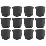 Suncast 14'' x 12" Decorative Hideaway Garden Hose Storage Pot, Gray (12 Pack)
