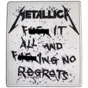 Metallica No Regrets Sew Iron On Patch Official Band Merch
