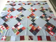 Handmade Machine sewing cotton patchwork 50"x 50"quilt top