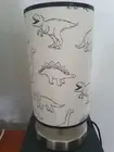 Dinosaur Bedside touch lamp Base fabric shade And Bulb Set