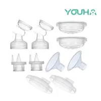 在飛比找momo購物網優惠-【優合】Youha 雙邊電動吸乳器專用配件組(適用The O