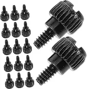 100pcs Chassis Screws Computer Accessories DIY Electronic Screws Computer Case Accessories Self Tapping Bolts Knurled Thumb Nuts Thumbscrew Replacement Black Q215a Carbon Steel