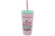 Pusheen The Cat Sips Beaker and Straw Bottle