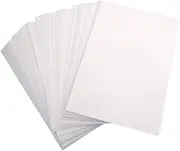 CAXUSD 50pcs Double-Sided Photo Paper High Glossy Coated Pack for Home Office Printing Compatible with Printers White Picture Paper