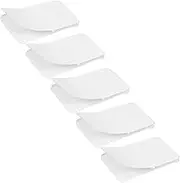 GLEAVI 5 Pairs Anti-Slip Patch Multi-Purpose Handlebar Corner Tape Bedside Table Glasses Frame Fixed Tape Decorative Tape Stacking Stacks Cups Fixed Sticking Tape Anti-Slip Tape PVC White