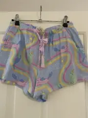Peter Alexander Ladies Pyjama Shorts Unicorn Small
