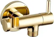 Faucet Angle Valve, Round Faucet Valve Water Heater Single Cold Angle Valve G1/2' for Bathroom for Home