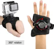 Oumij Wrist Strap Band Holder 360° Rotation Hand Wrist Strap Band Mount Arm Belt Glove Hand Mount