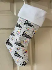 Pittsburgh Steelers (white) Christmas Stocking