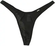 La-pomme(ラ ポーム) La Paume 621069 Men's Bikini Panties, GUS Fabric, Sheer, Ultra Thin, Half Seam, Boomerang, Thong Bikini, Made in Japan