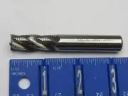 MELIN 1/2" 4-FLUTE FINE PITCH HIGH SPEED M42 COBALT ROUGHING END MILL