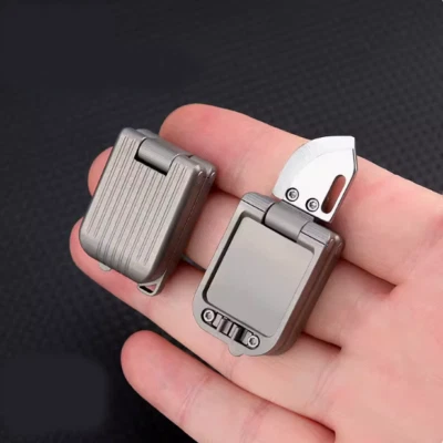 HotMini Titanium Alloy Luggage Pocket Knife Keychain Pendant Portable SmallKnife