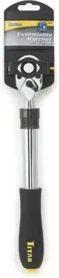 Titan - 1/2 Extendable Ratchet (12074) | Chrome Vanadium Steel | 1/2-Inch Drive