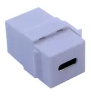 Keystone Jack Insert/Coupler USB 3 Type C to C Female Coupler Type White
