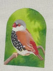 Raymond Crawford Finch Bird Hand Painted HP Needlepoint Canvas