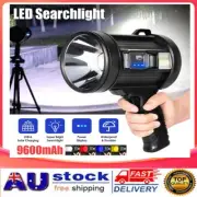 34700LM LED Searchlight Spotlight USB Rechargeable Hand Torch Work Light Lamp