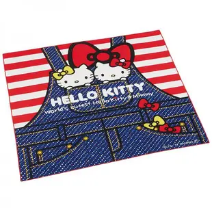 Hello Kitty牛仔造型純綿100%日製便當包巾/手巾/手帕/今日最便宜/貨到付款/現貨/禮物