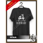 HITAM VESPA ENJOY THE RIDE 黑色 T 恤