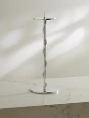 [Fourth Street] Fourth Street - Spiral Silver-tone Metal Candleholder - One size One size Silver