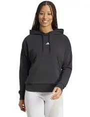 [Adidas] Essentials Small Logo French Terry Hoodie in Black